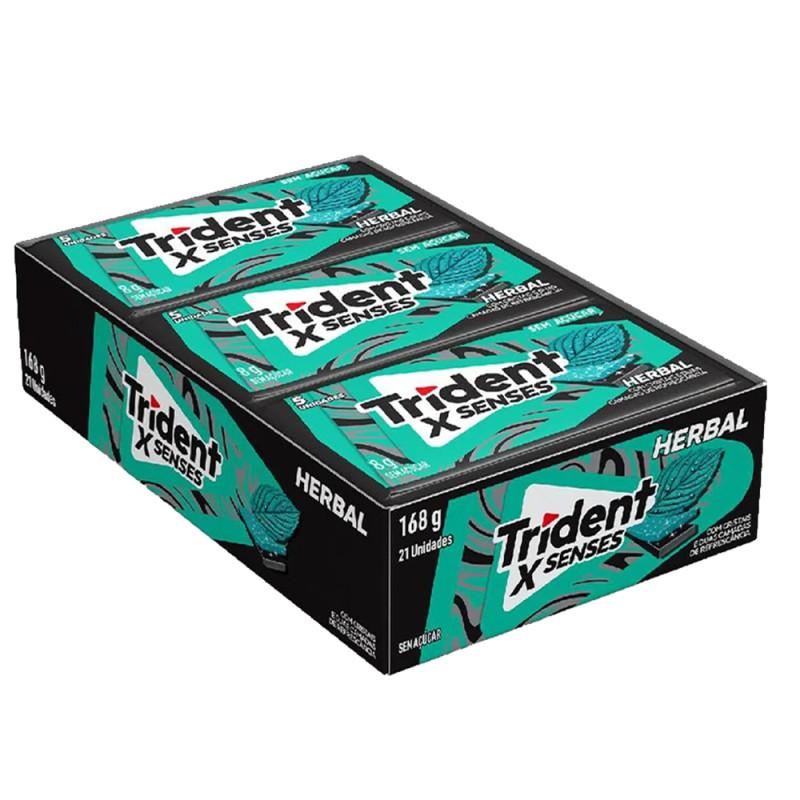 ADAMS TRIDENT X SENSES HERBAL DP 21X8GRS
